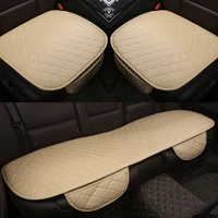 universal car front rear back cushion car seat cover cushion breathable leather pad mat for auto chair cushion anti slip mat