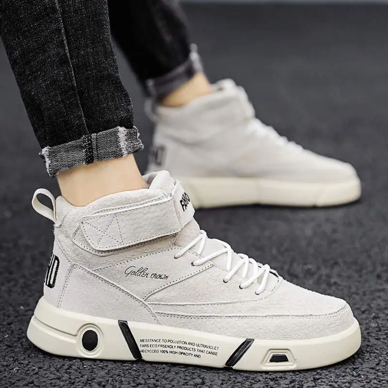 

Luxury Man Moccasin Boty Men High Top Sneakers Shock Absorbing Canvas Shoes Original Brand Tennis Boy Shoe Chaussires Tennis