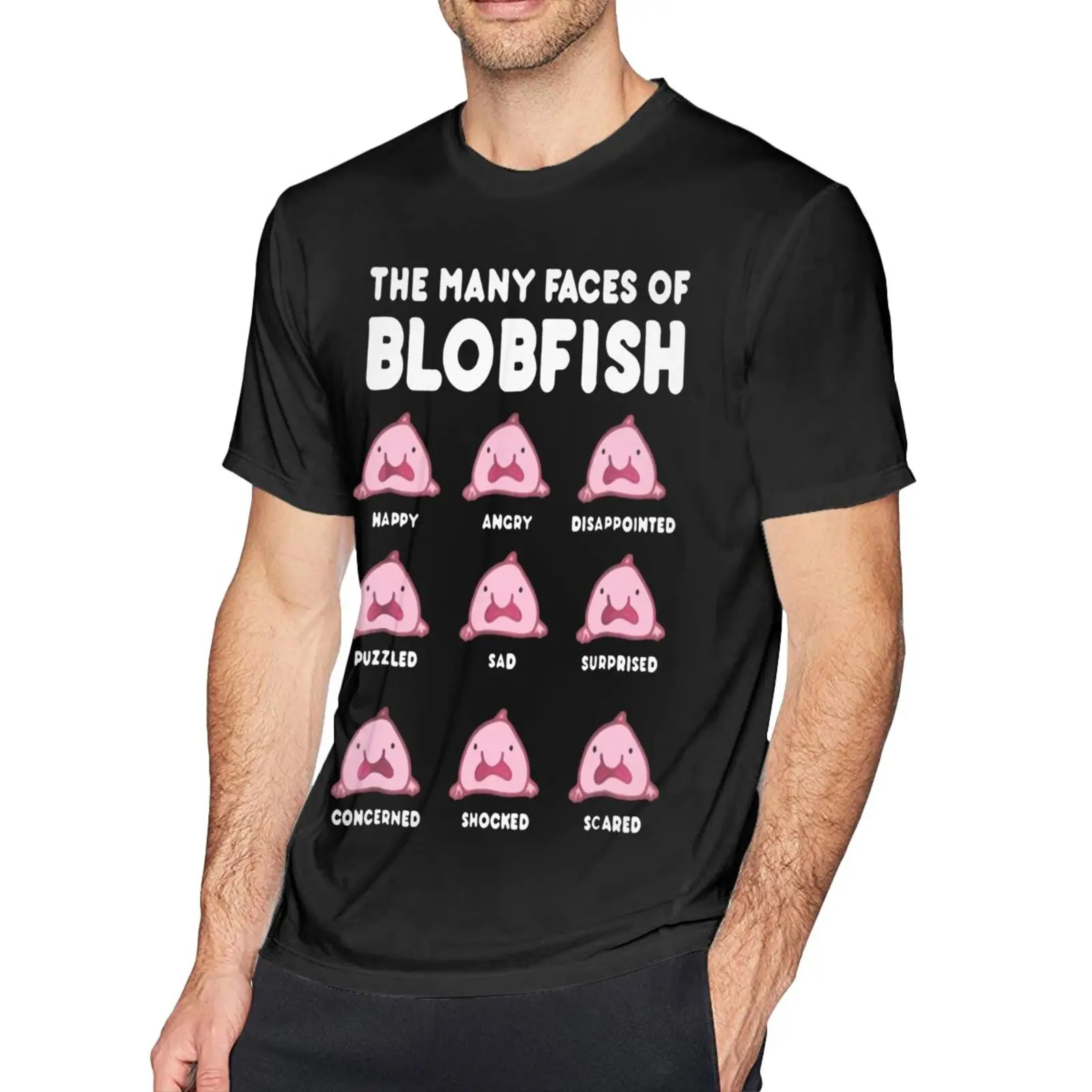 

Мужская футболка с принтом множества лиц Blobfish, мужские футболки, рубашки для мужчин, футболка оверсайз, мужские футболки, топы, мужские футб...