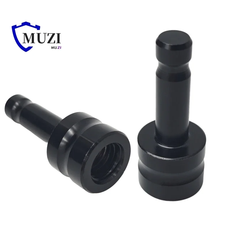 10 шт. черные розетки из алюминиевого сплава 12 мм