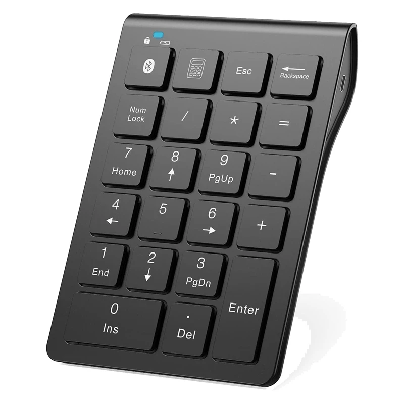 

Беспроводная клавиатура, Bluetooth-клавиатура, 22-клавишная портативная тонкая цифровая панель для ноутбука, ПК, настольного компьютера, ноутбука
