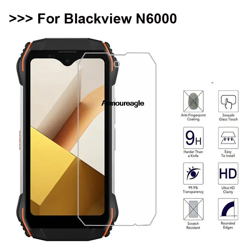 

Закаленное защитное стекло 2.5D с полной проклейкой для Blackview N6000, Взрывозащищенная защитная пленка для BlackviewN6000, защитная пленка
