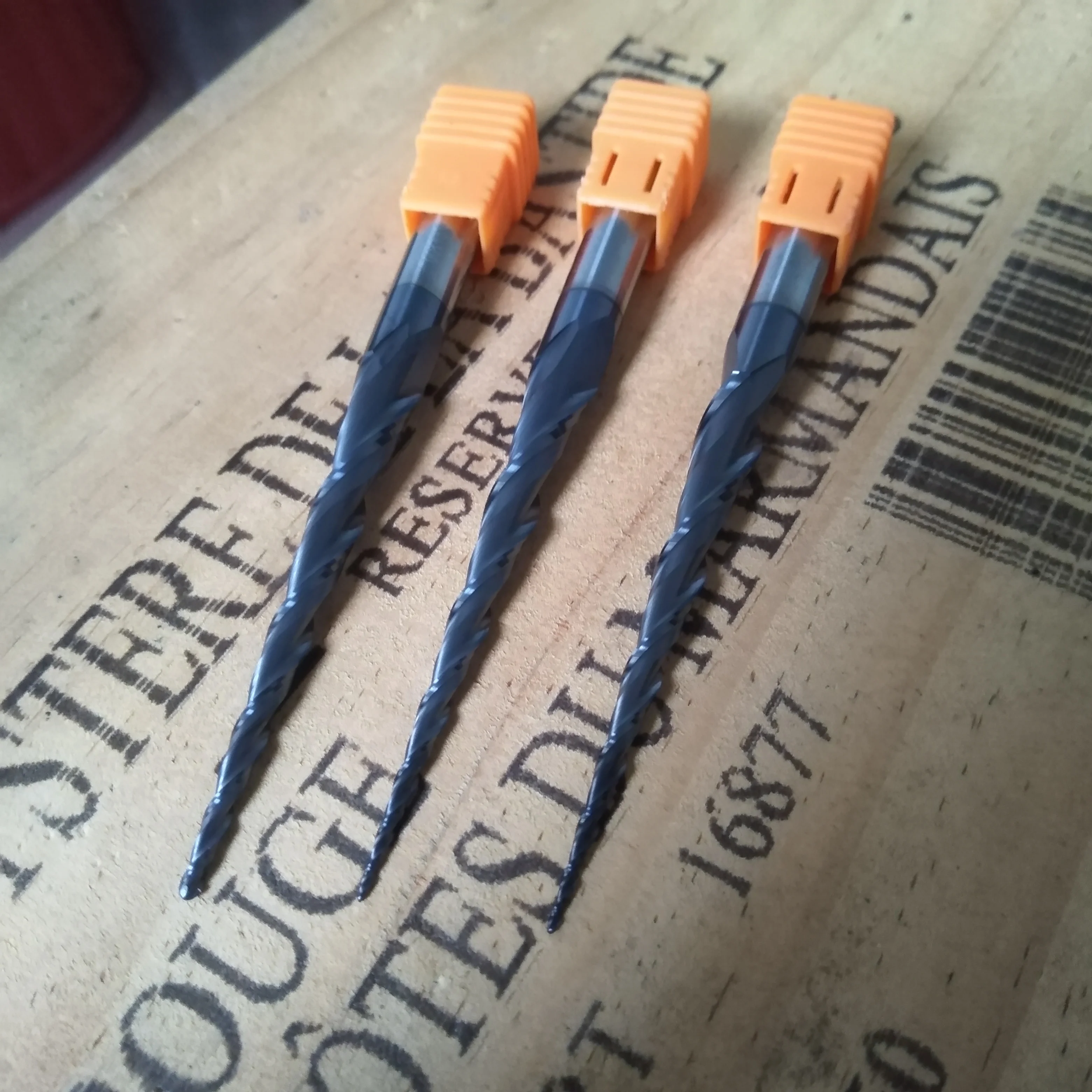 Фреза ZYYG, 2 канавкиHRC55, коническая сферическая концевая фреза, радиус R0,25-R2,0 мм, фреза с ЧПУ для дерева, гравер с ЧПУ, резьба по дереву