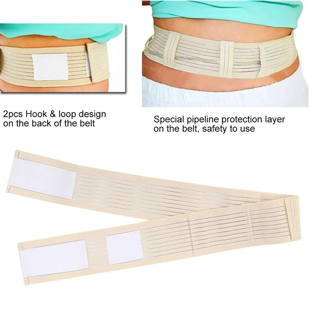 HDRSMTMED S/M/L Peritoneal Dialysis Conduit Belt Strap Beltbreathable Skin-friendly Adjustable Abdominal for Patient Care