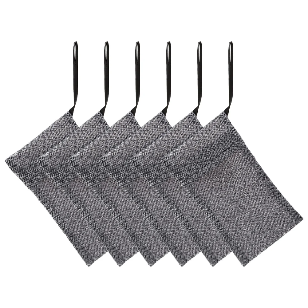 

6 Pcs Soap Bag Bar Loofah Pouch Household Facial Sponges Mesh Wash Foaming Pouches