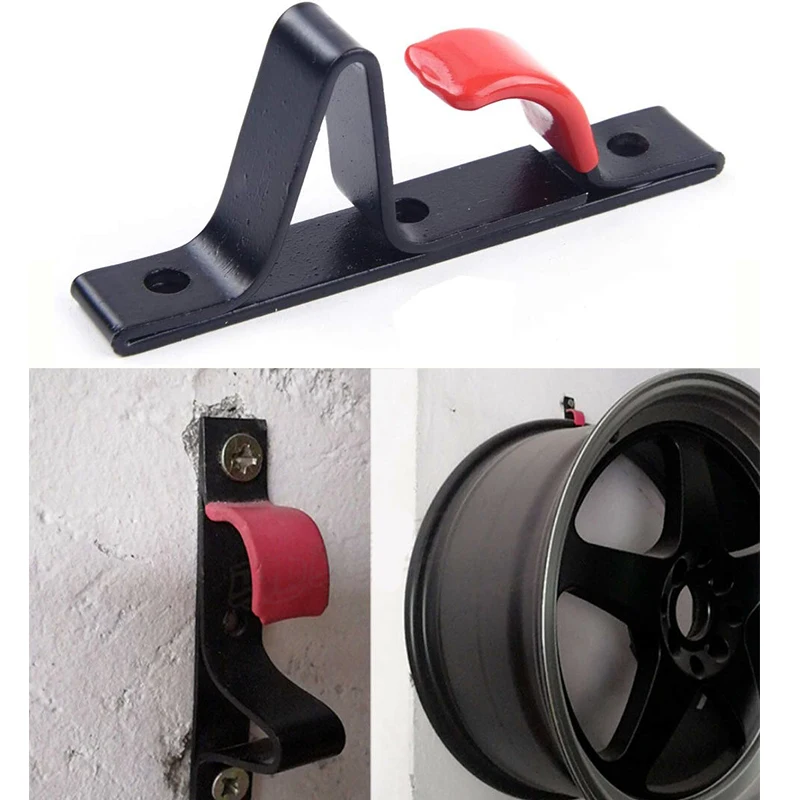 

13-22'' Tire Wheel Rim Hub Hanging Clip Hook Holder Shop Display Stand Rack Metal Wheel Rim Hooks