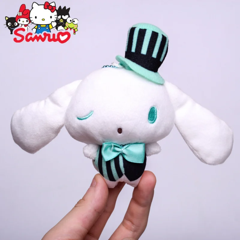 

Sanrio Cinnamoroll Japanese Cute Cartoon Chocolate Mint Toy Pendant Bag Hanging Stuffed Pp Cotton Doll Kawaii For Girl Gifts 9cm