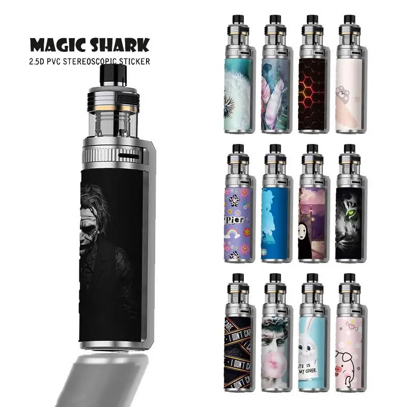 Чехол-наклейка с мультяшным аниме кролик свинка пленка для Voopoo Drag X Pro чехол -