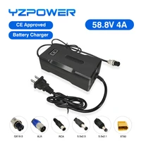 yzpower intelligent 58 8v 4a lithium battery charger for 48v51 8v 14s li on battery electric tool robot electric car