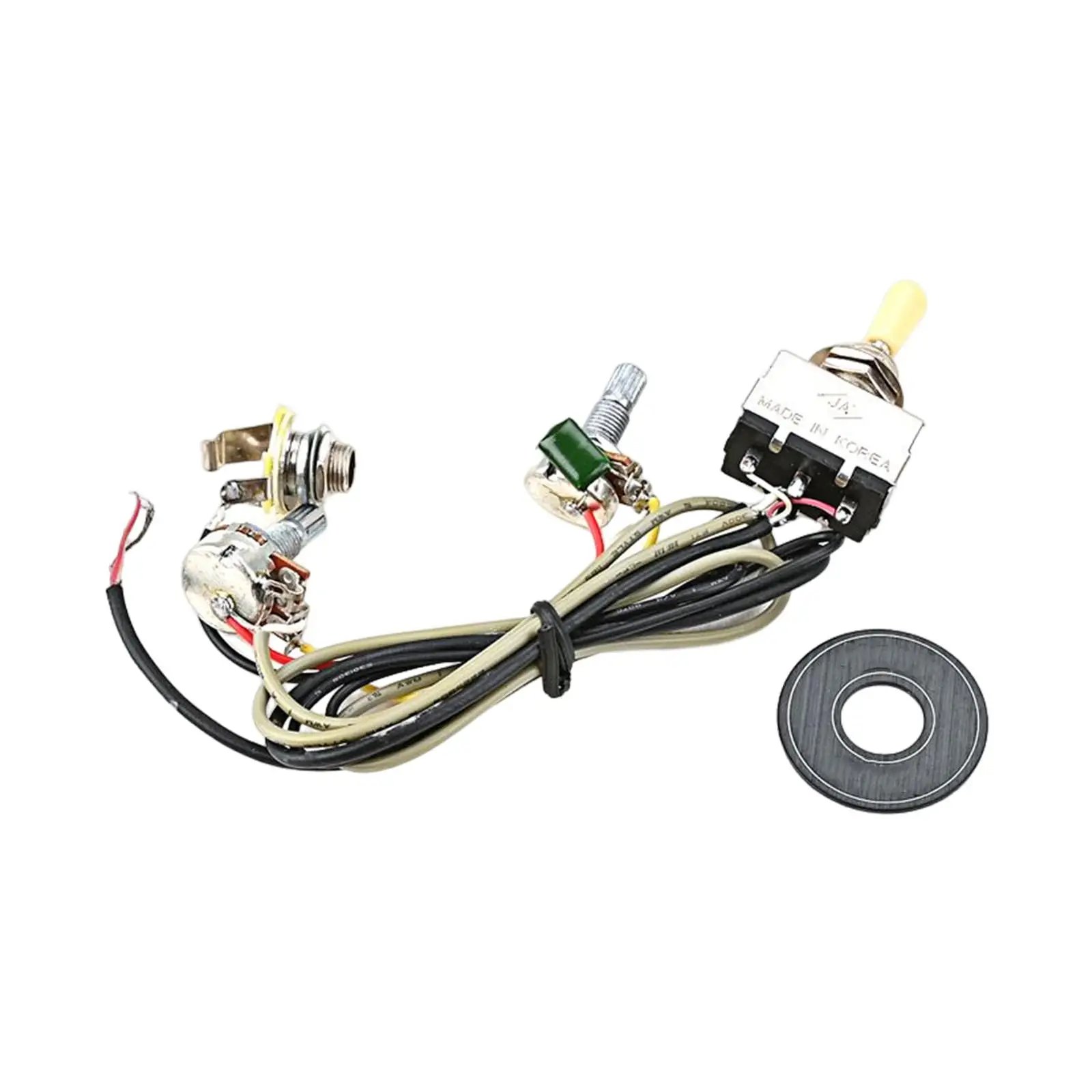 

Professional Guitar Wiring Harness Prewired Audio Volume 3 Way Toggle Switch for