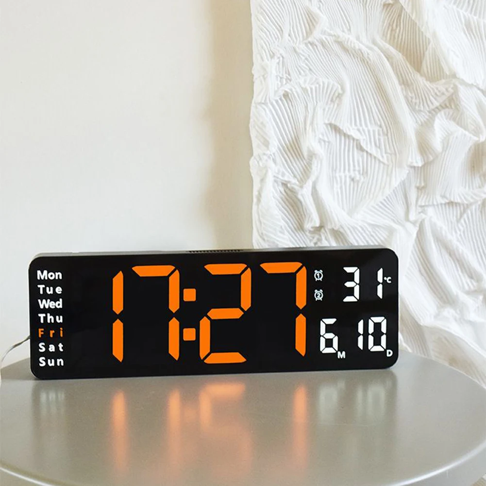 

Светодиодные настенные часы, 13 дюймов, 32x10,5x3 см