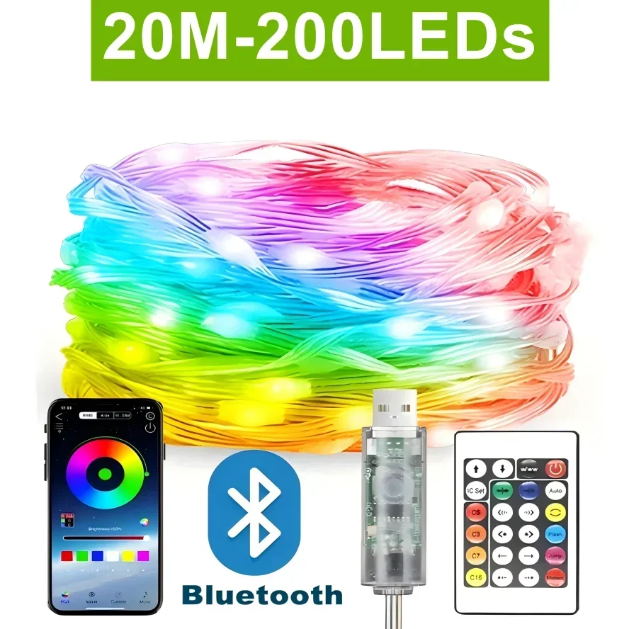 

Dreamcolor Bluetooth светодиодная гирлянда 20 м
