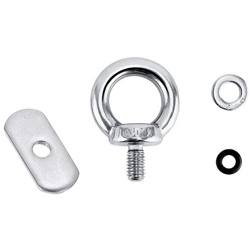 

12Pack Stainless Steel Kayak Track Mount Tie Down Eyelet Rail Accessory For Kayak Canoe Boat
