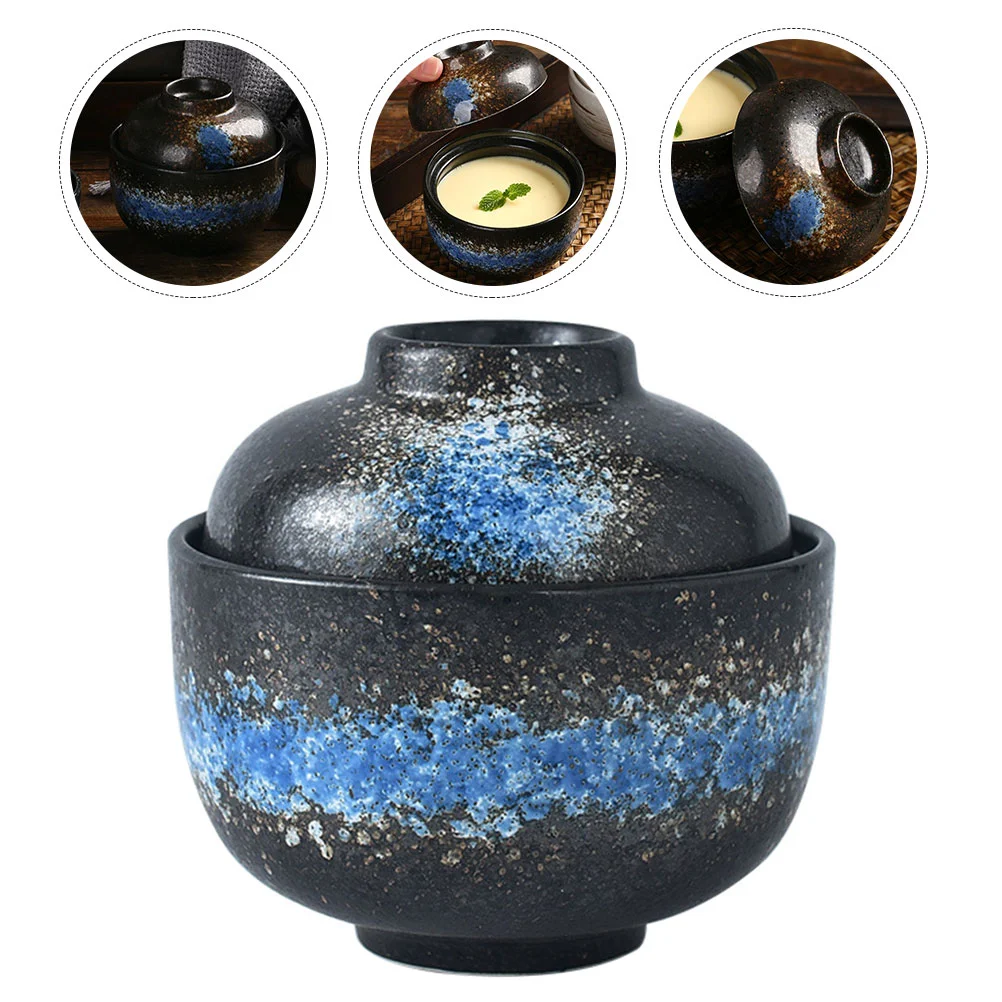 

Bowl Pot Soup Bowls Ceramic Stew Cup Egg Japanese Steaming Serving Porcelain Small Custard Dessert Steam Onion Snack Chawanmushi
