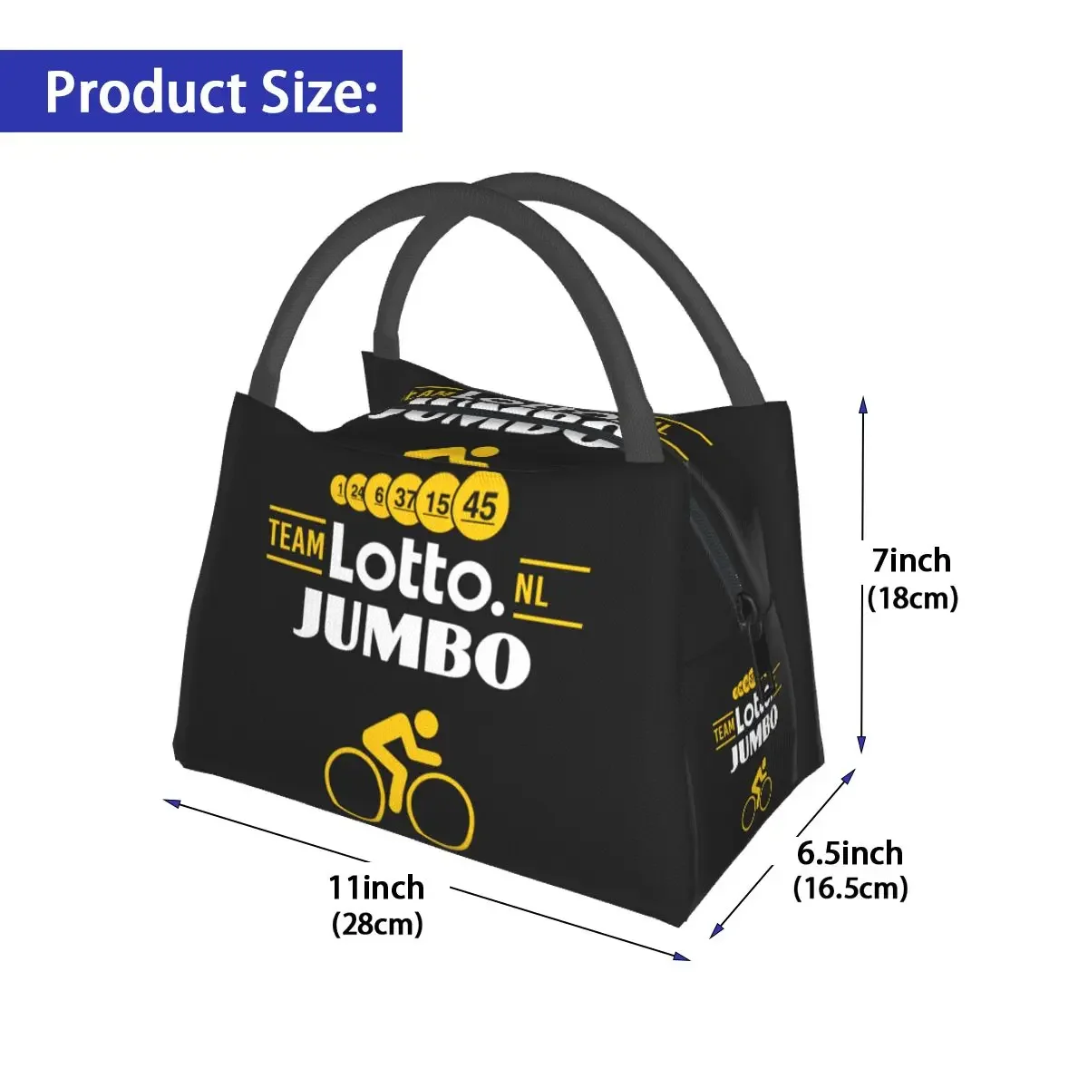 Team J-Jumboss сумка для ланча Visma Велоспорт Kawaii Ланч-бокс улицы пикника удобная