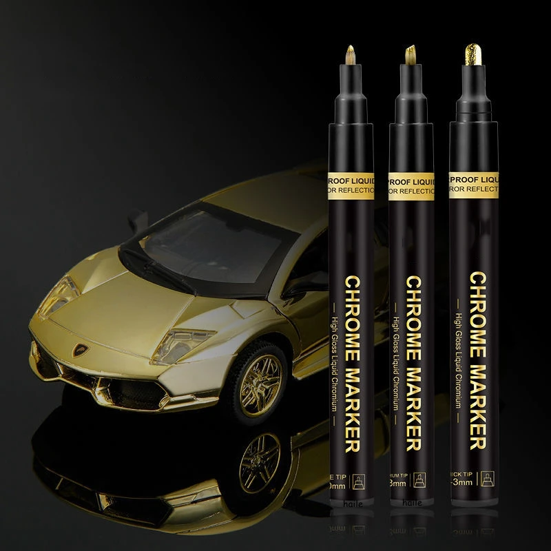 

5 шт. серебряные маркеры, зеркальная жидкая ручка, художественные зеркальные ручки «сделай сам», краска из смолы, розовое золото, зеркальная ...