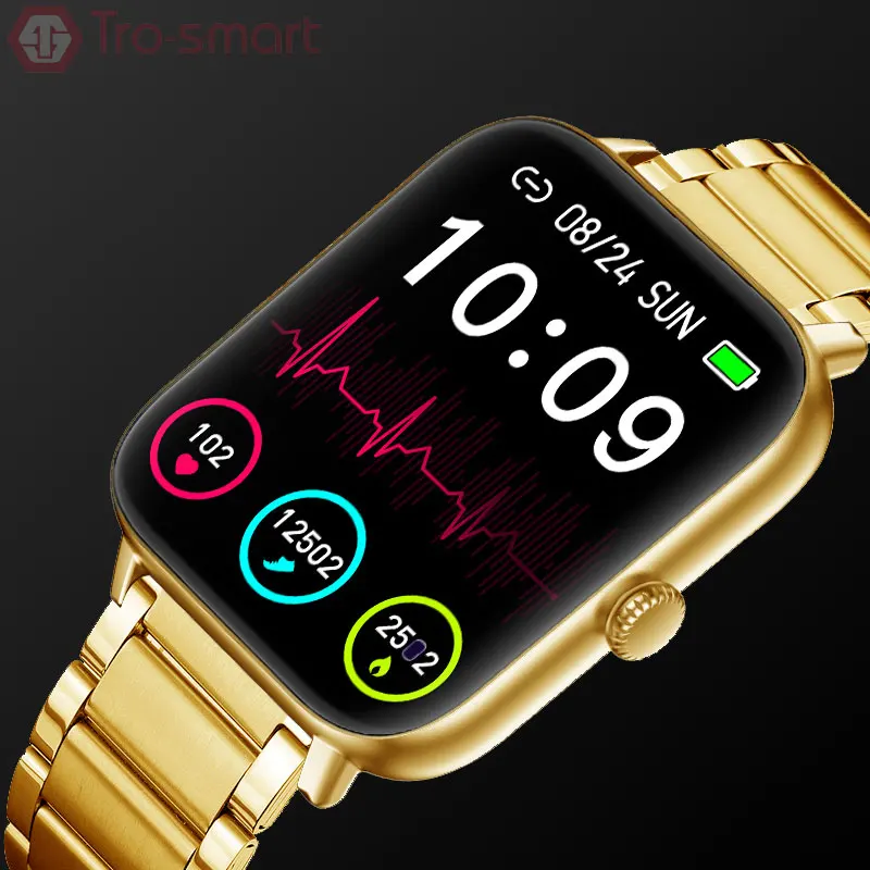 

Золотые Смарт-часы для мужчин и женщин золотые Смарт-часы электронные смарт-часы для Android IOS фитнес-трекер BT Смарт-часы G90