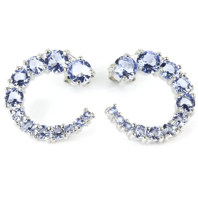 Купите 3 получите 1 бесплатно 5 г серьги из смешанного серебра 925 пробы в форме луны