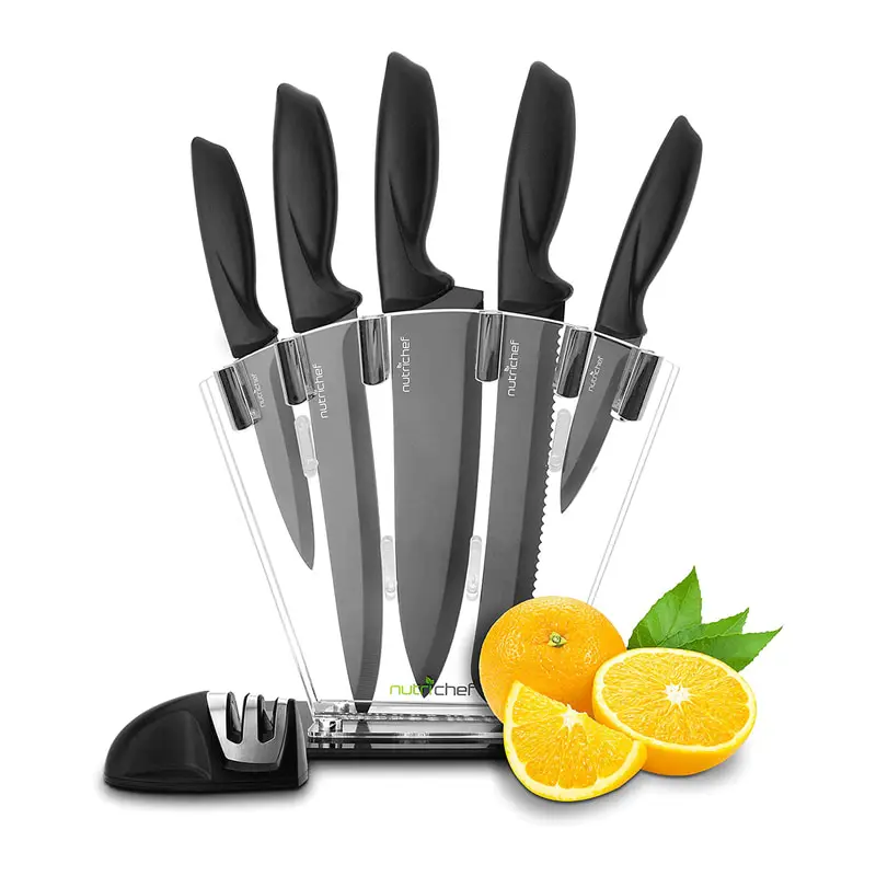 

Stunningly Elegant Kitchen Precision Knives Set - Versatile Stainless Steel Knife Set with Block Stand, Perfect for Effortless C