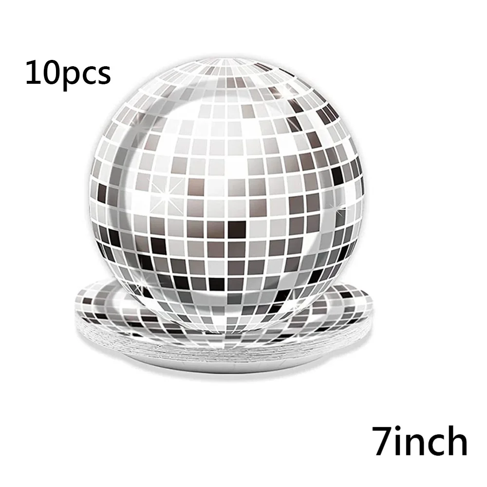 

Диско-приборы для вечеринки серебристого цвета