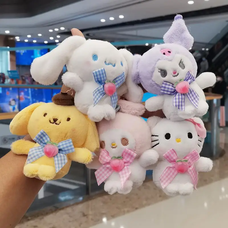 

Kawali Kuromi Cinnamoroll плюшевая кукла брелок Подвеска школьная сумка Украшение мультфильм Мелодия мягкие игрушки для детей подарки на день рождения