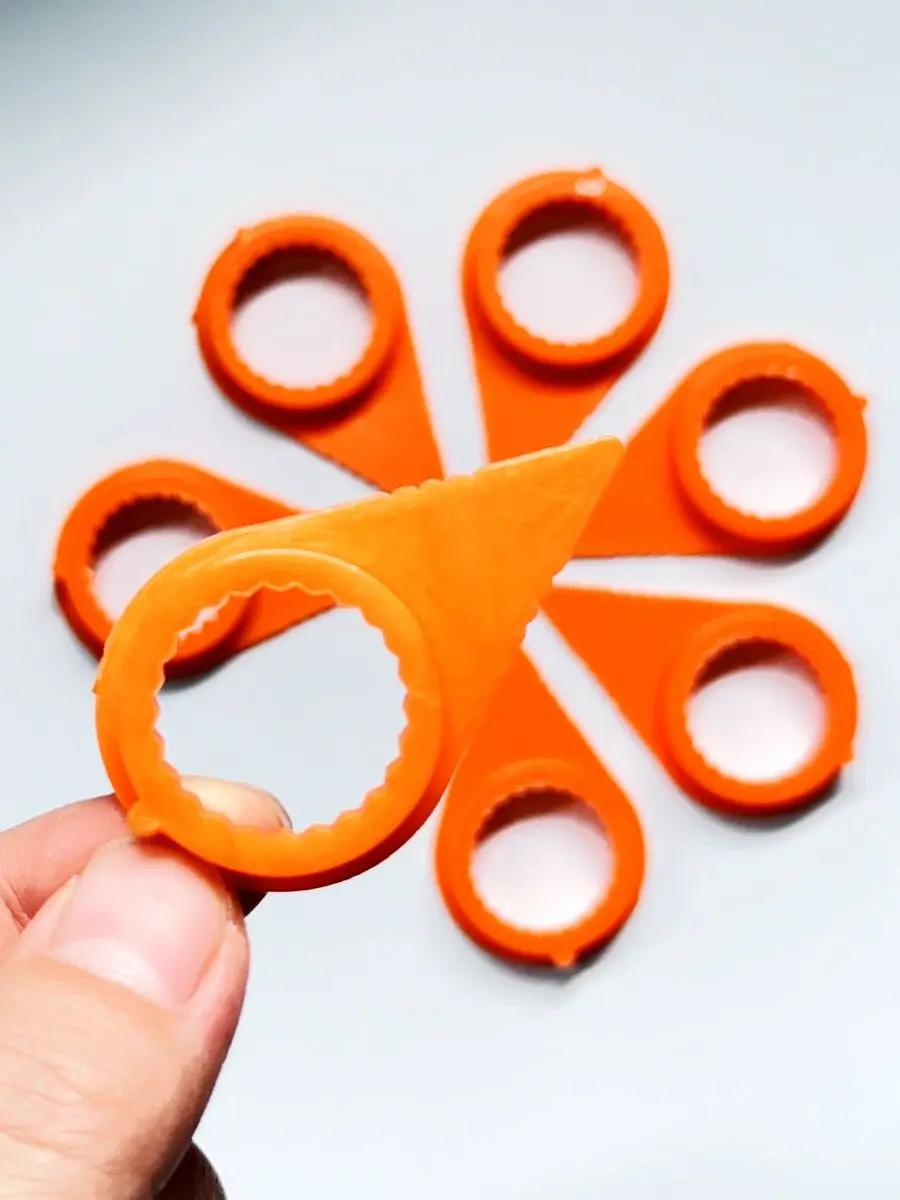 Кольцевой индикатор колесной гайки оранжевого цвета SW19 100 шт. для гайки 20 мм