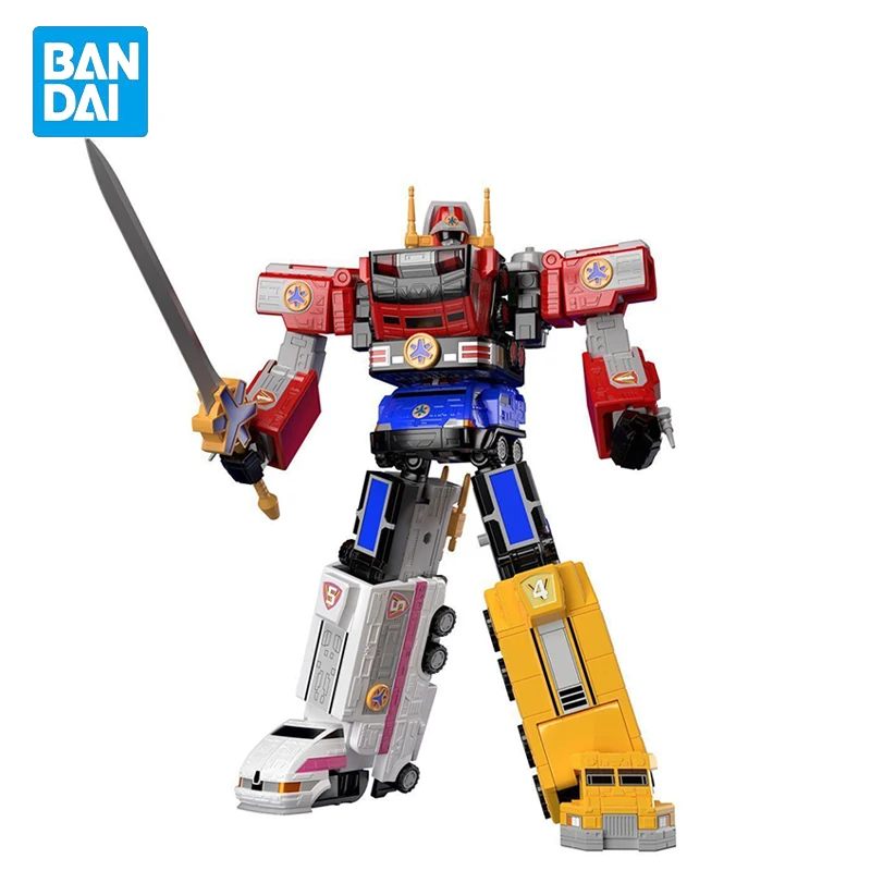 В наличии оригинальный BANDAI Super MiniPLA Victory Robot Rescue Rangers GoGoFive экшн-фигурка аниме модель