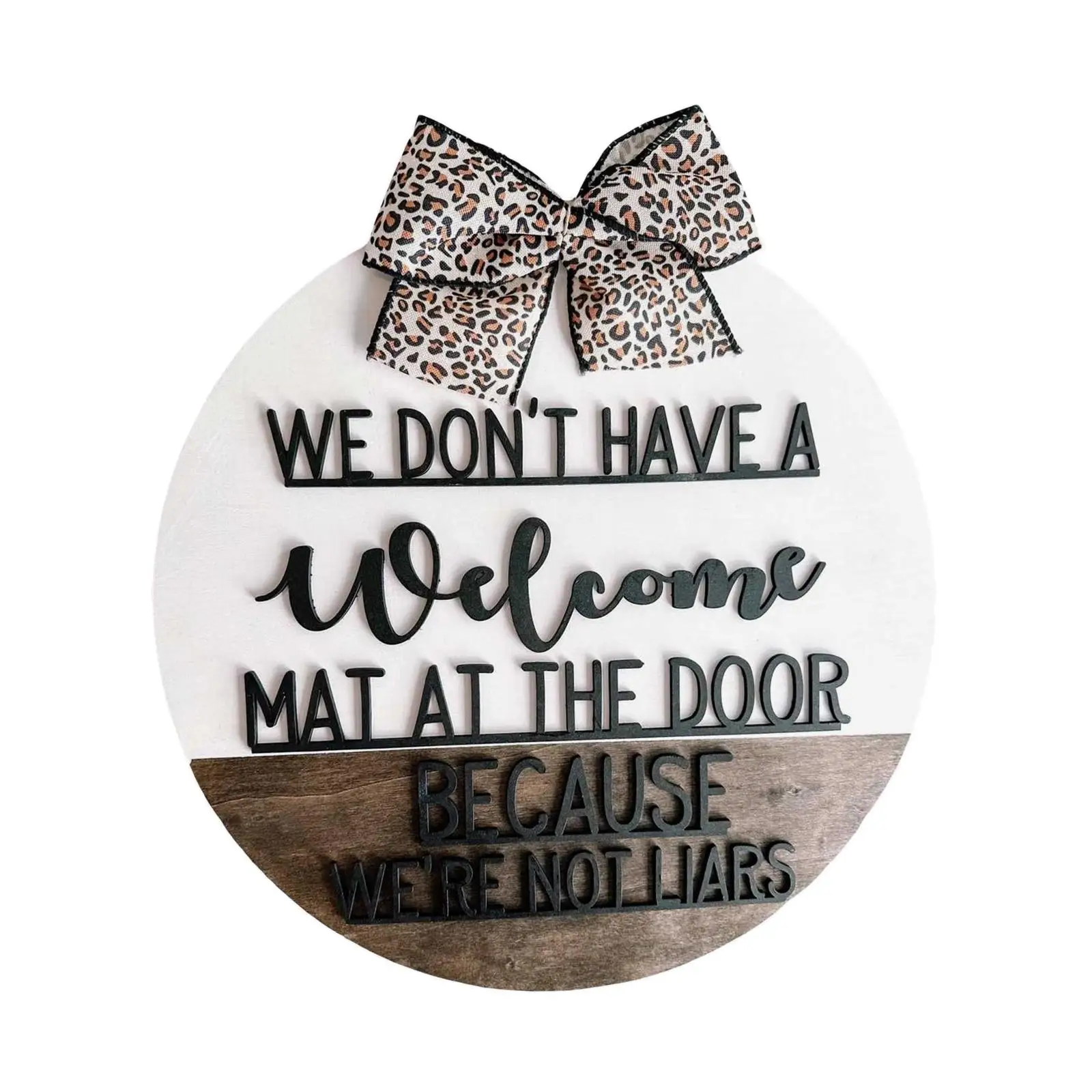 

Funny Welcome Sign Welcome Wreaths Door Sign for Outside Entryway Decoration