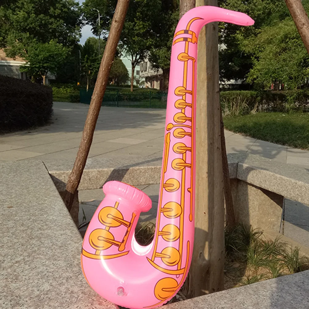 

12pcs Toy For Kids Kids Inflatable Instruments Toy Saxophone Microphone Guitar Musical Instruments Set(Random Color)