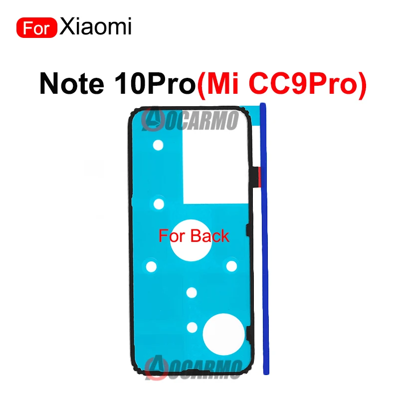 Задний клей Aocarmo для Xiaomi Mi CC9Pro/CC9 Pro Note 10 Frot ЖК-наклейка сменный задней крышки -