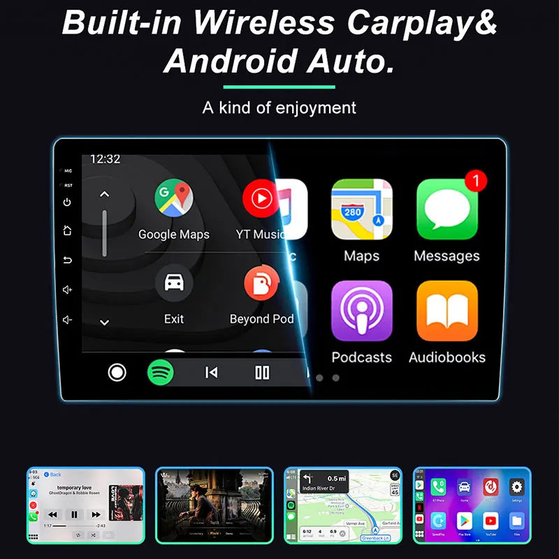 Фото Экран carplay 9,7 дюйма в вертикальном стиле для Tesla Экран Android Автомобильное радио для Dodge Ram 1500 5500 2012-2019 GPS-плеер 2 Din Стерео №5