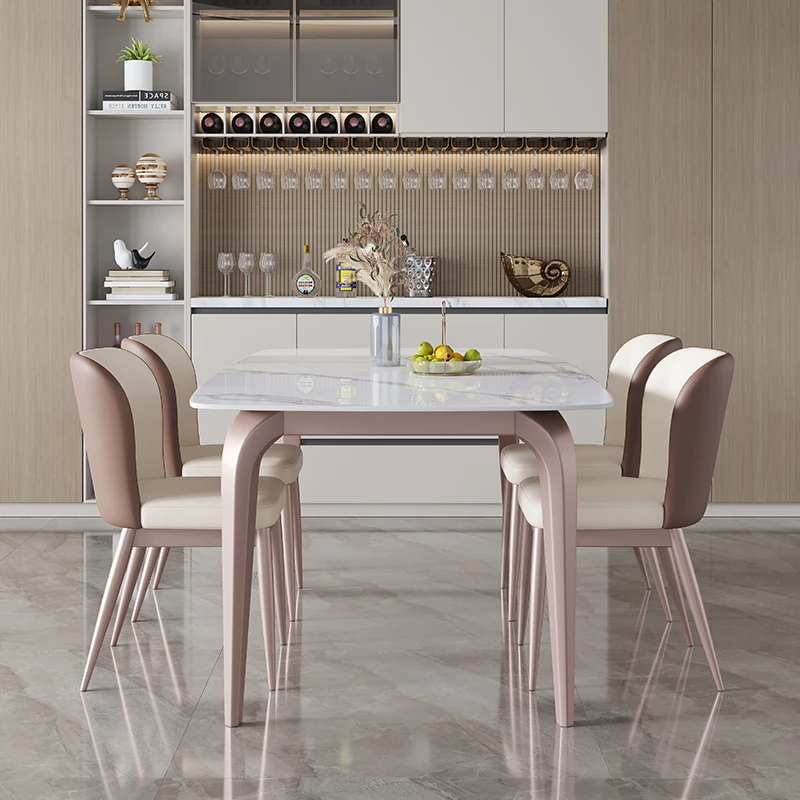 

Restaurant Library Dining Table Office Luxury Modern Big White Italian Coffee Tables Hotel Waterproof Mesas De Jantar Furniture