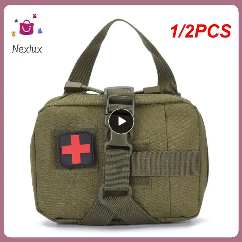 

1/2PCS Upgrade Tactical Pouch Rip Away Molle kit IFAK Tear-Away First Aid Kit Travel Outdoor Hiking mergency