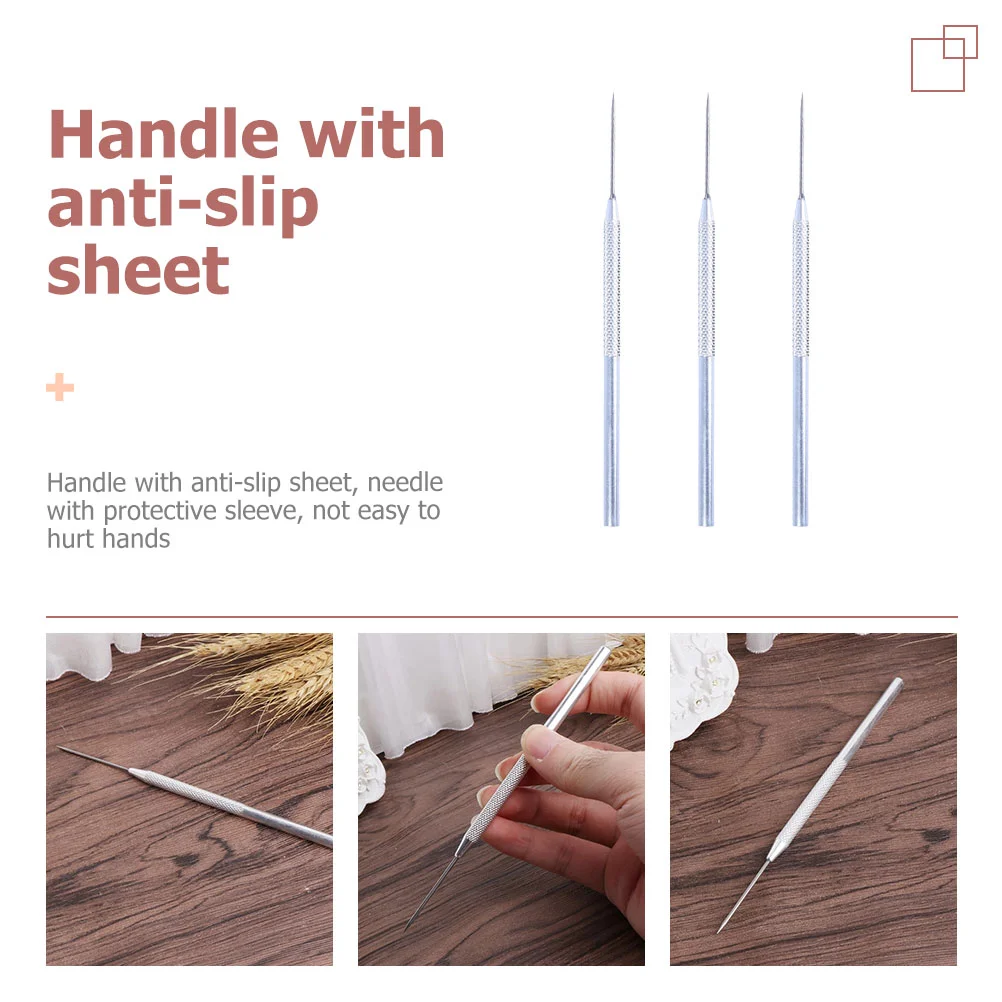 3 шт. инструменты для моделирования глины полимерный игольчатый пробойник