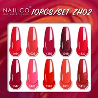 nailco 15ml 10pcsset gel polish set all for manicure semi permanent vernis uv led gel varnish soak off nail art gel nail polish