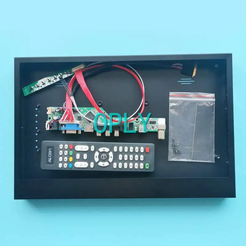 

Analog TV Controller Board+Metal Case Fit B140RTN02.1 B140RTN02.2 HDMI-Compatible 1600*900 14" VGA USB RF LVDS 40-Pin DIY Kit