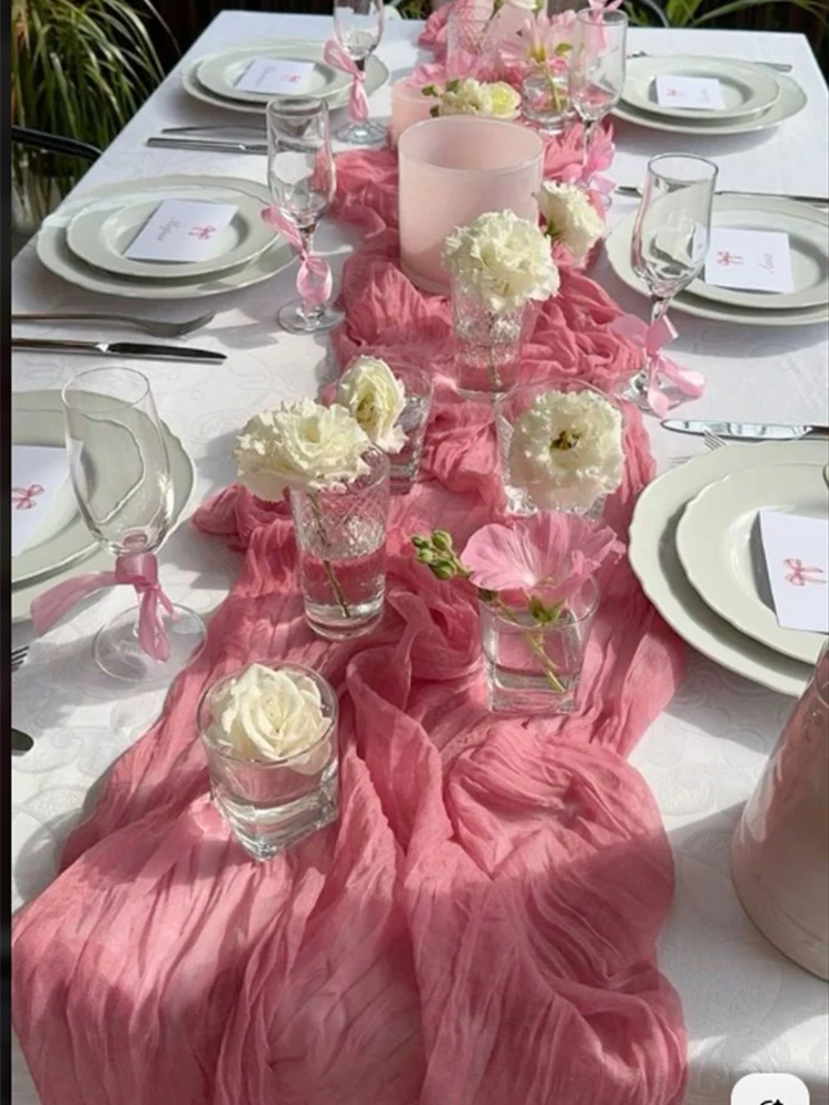 

Марлевая дорожка для свадебного стола Sage, сервировка стола, винтажная, идеально подходит для дня рождения, банкета, арки, декор для торта