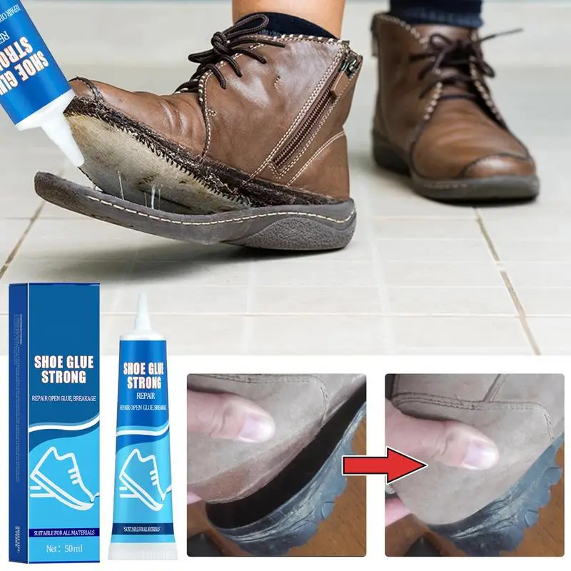 

50g Strong Shoe Glue Adhesive Worn Shoes Repairing Glue Sneakers Boot Sole Bond Adhesive Shoemaker Fix Mending Liquid Tool