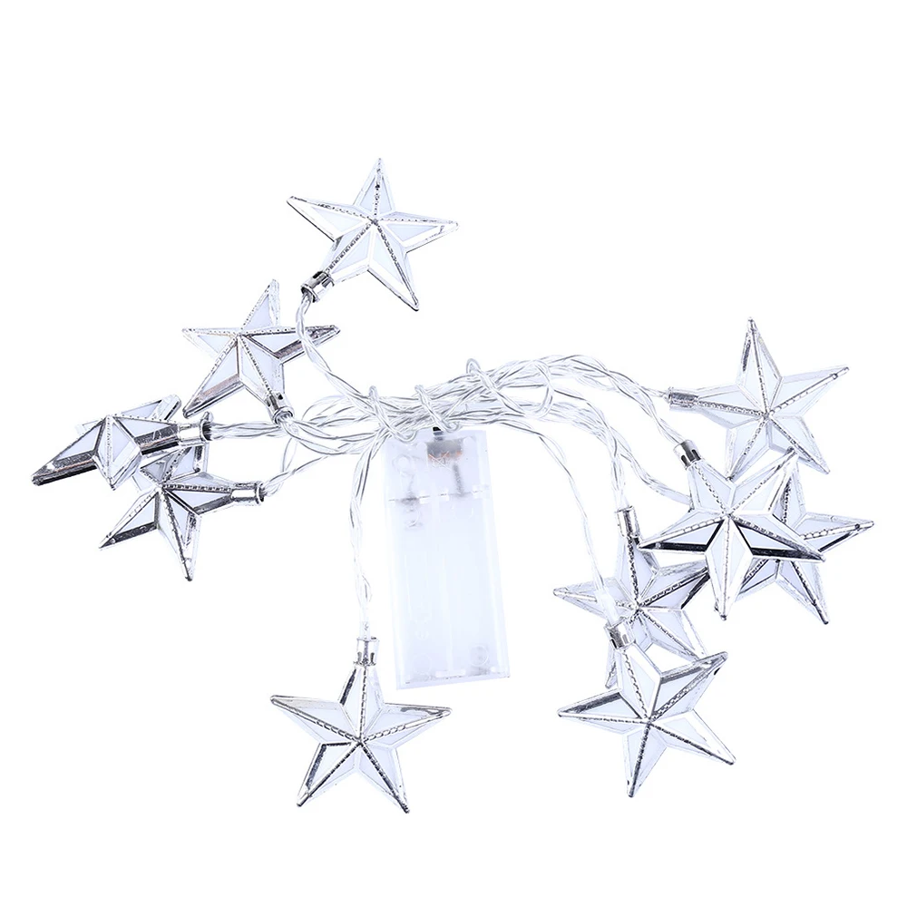 

Строка с пятиконечными звездами, декоративная лампа для рукоделия, Рамадана, креативное садовое подвесное украшение, праздничное украшение