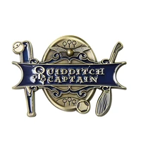 quidditch captain hard enamel pins wizarding world metal cartoon brooch backpack collar lapel badges fashion jewelry gifts