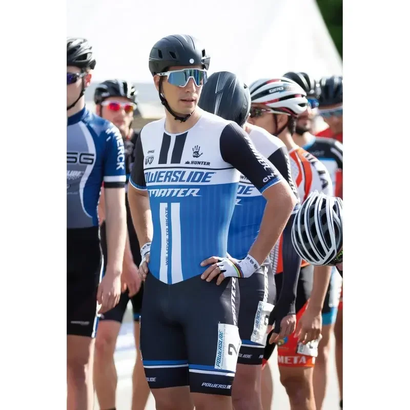 Powerslide мужская команда триатлона костюм для фигурного катания кожаный роликовые