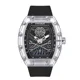 Luxury Quartz Watch Military Top Brand Men Sport Calendar Watches Male Tonneau Transparent White Case Clock Relogio Masculino Other Image