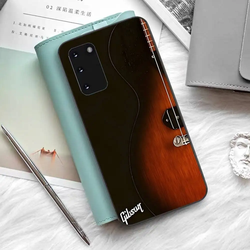 Фото Чехол для телефона Gibson Guitar Logo для Samsung S 24 Fe 25 Ultra Plus 20 Lite 21 30 22 23 24 22 Ultra 5G Fundas №5