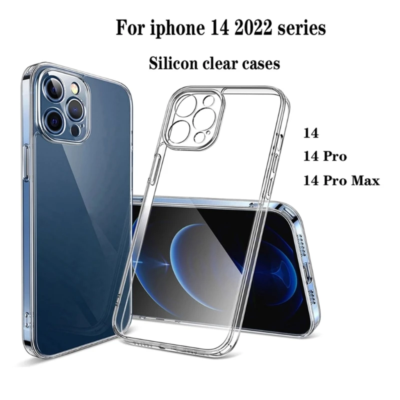

Back Flexible-Cover Shockproof-Soft Phone-Bumper for CASE for 14/14Pro/14Pro Max-Wear Resistant Protective f