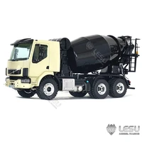 lesu 114 6x6 metal chassis rc concrete mixer remote control construction vehicles model light sound motor toys for volvo truck