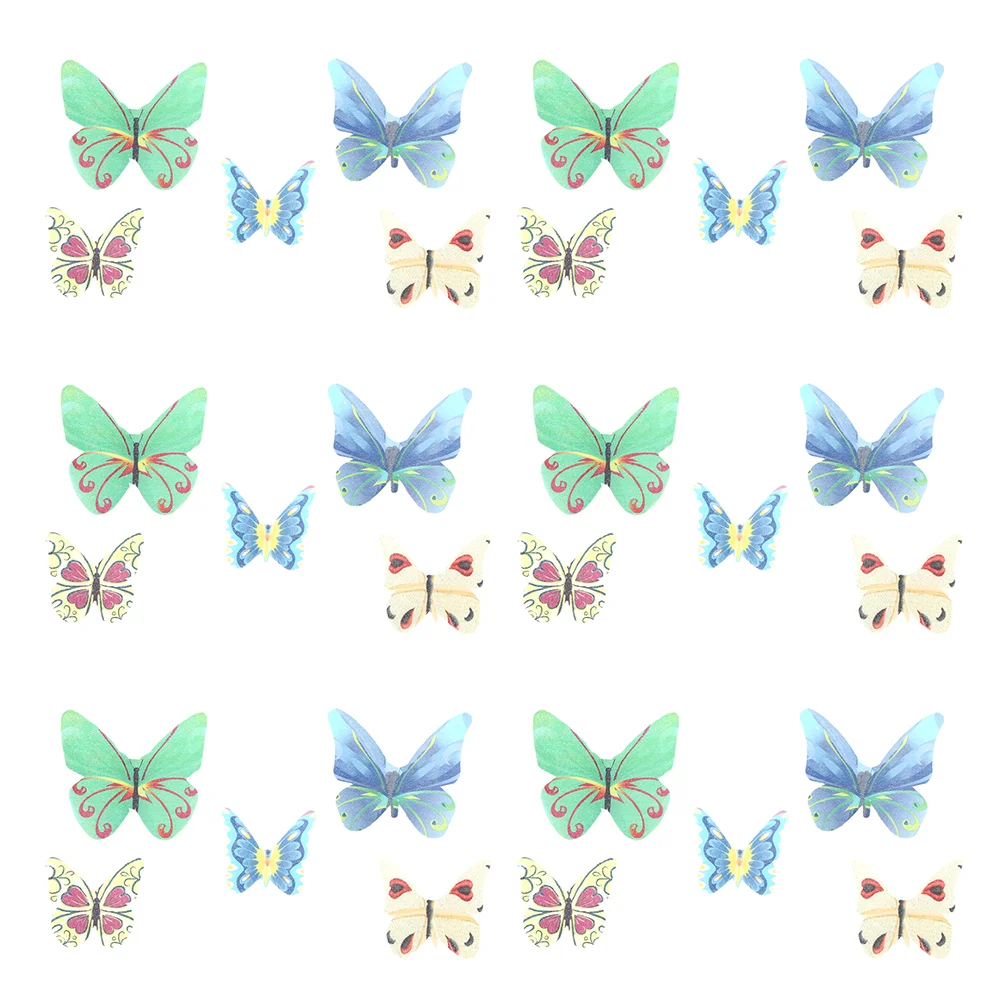 

Paper Butterflies Edible Rice Cake Cupcake Decorating Decorations Toppers