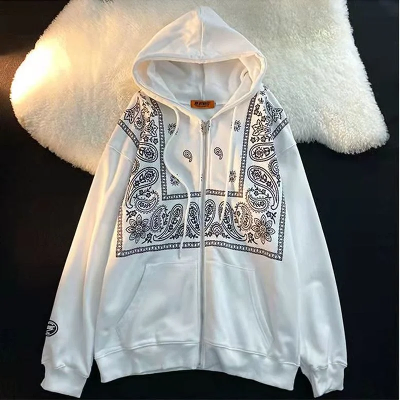 

Худи женское в американском стиле с принтом кешью, винтажные худи в стиле хип-хоп, Повседневная готическая одежда для пар, Модные топы для по...