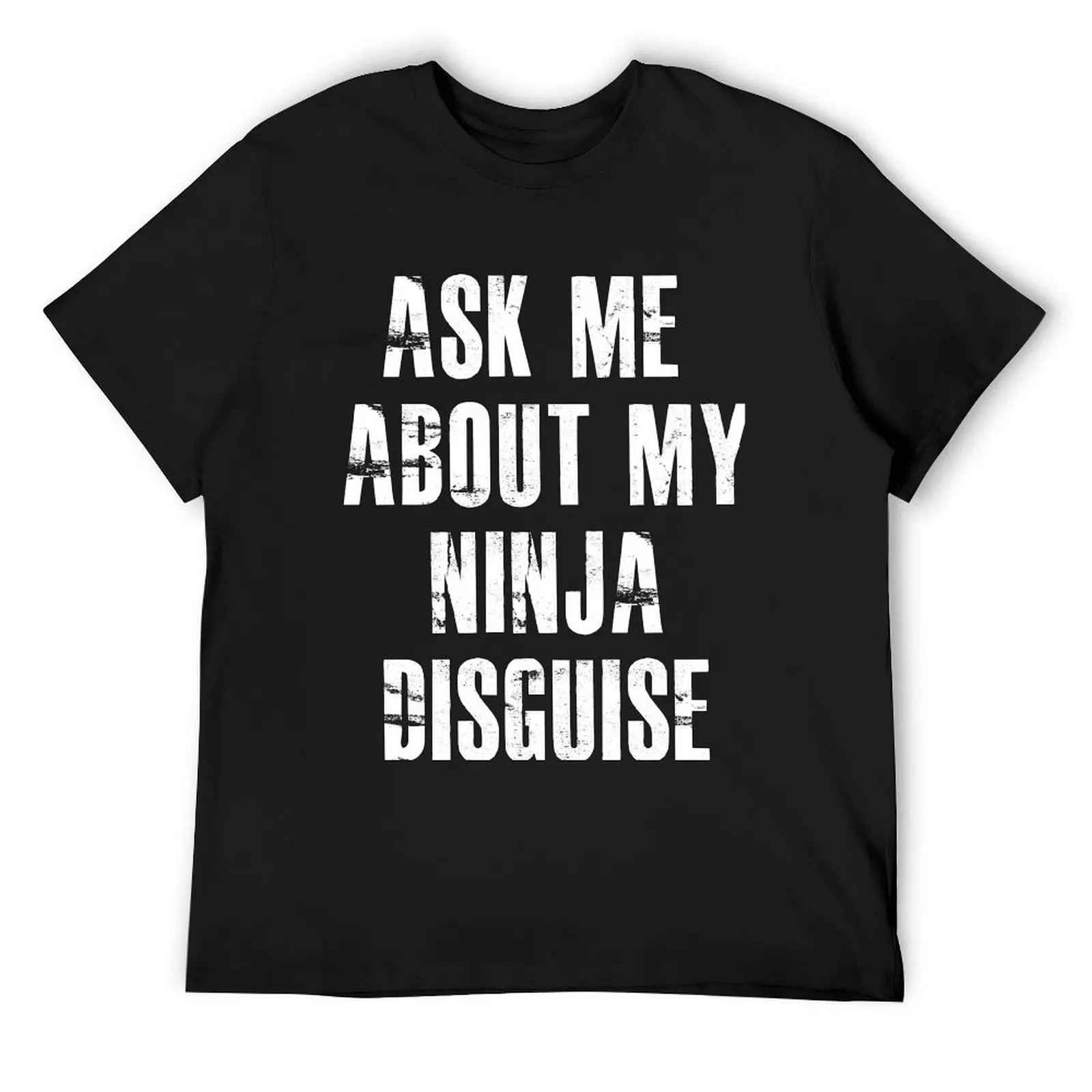 Спросите меня о моем ниндзя маскировочная футболка топы летние мужские футболки