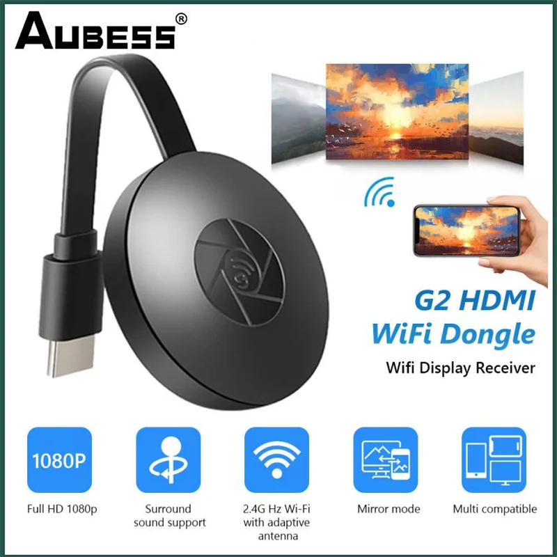 К телевизору 2 4g 4k беспроводной Wifi зеркальный Кабель Hdmi-совместимый адаптер 1080p