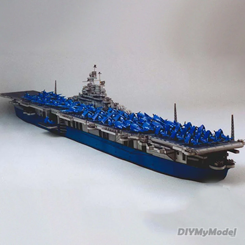 

DIYMyModeI 1:400 USS Intrepid DIY Handcraft Paper Model Kit Handmade Toy Puzzles Gift Movie prop